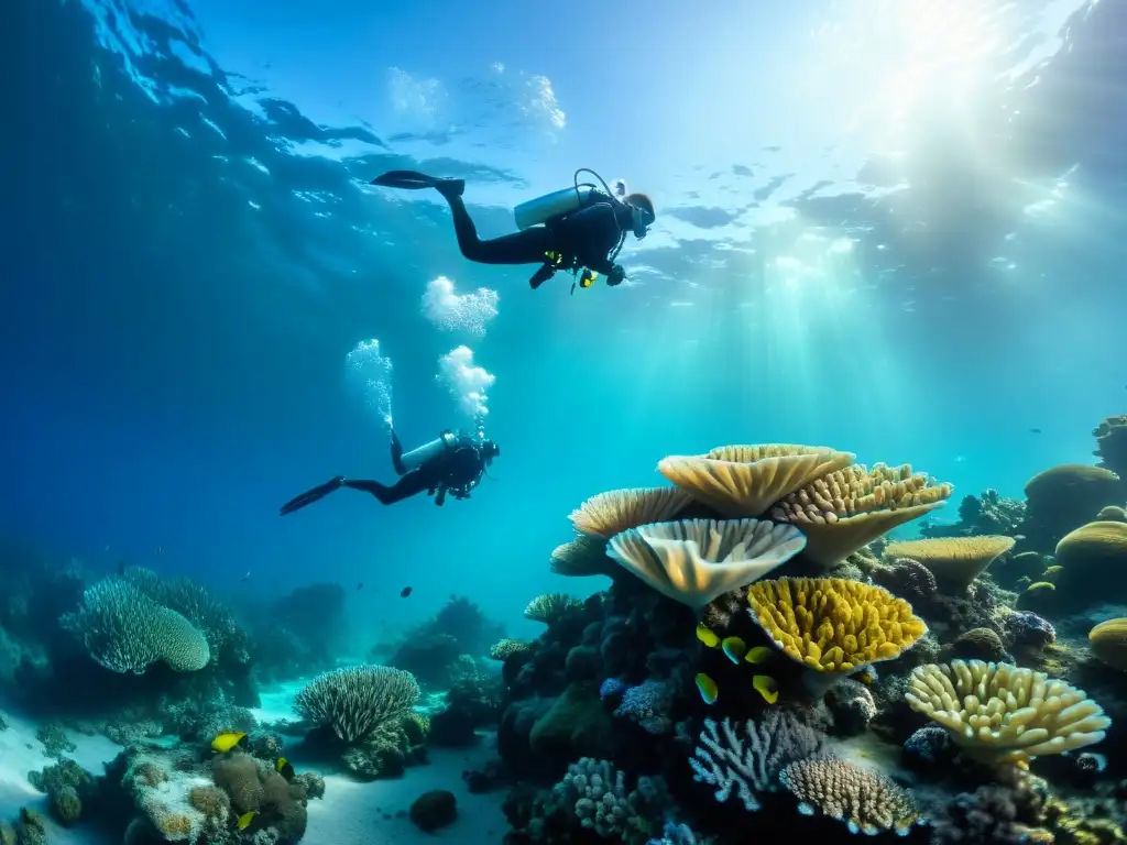 Buceo consciente en Australia: majestuoso arrecife de coral y vida marina colorida en aguas cristalinas