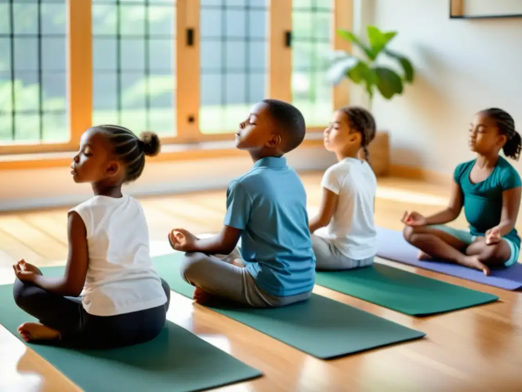 Clase tranquila con respiración segura para mejorar concentración