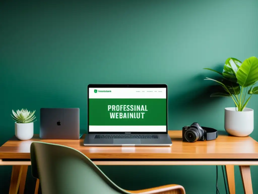 Webinar de Respiración Consciente: Setup Profesional Configuración moderna para webinars educativos de respiración consciente con equipo profesional y ambiente tranquilo