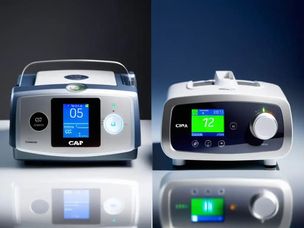 Comparación de BiPAP y CPAP, destacando sus diferencias en tecnología y funcionalidad