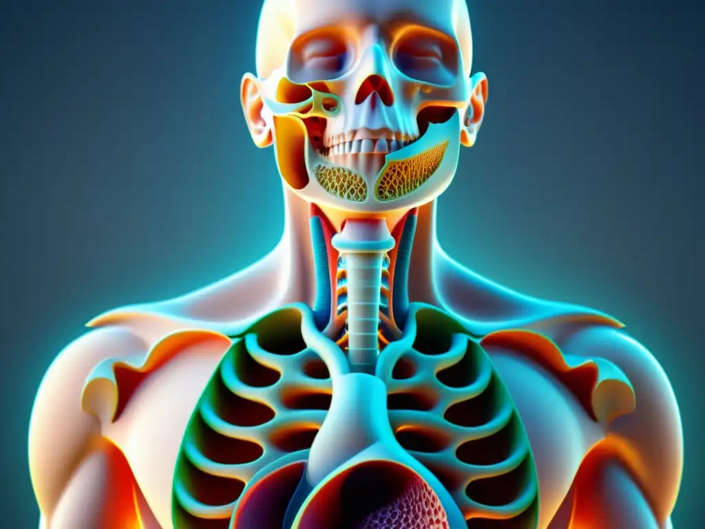 Detalle anatómico del diafragma en el sistema respiratorio, ilustrando su papel en la relajación y los beneficios de la respiración diafragmática