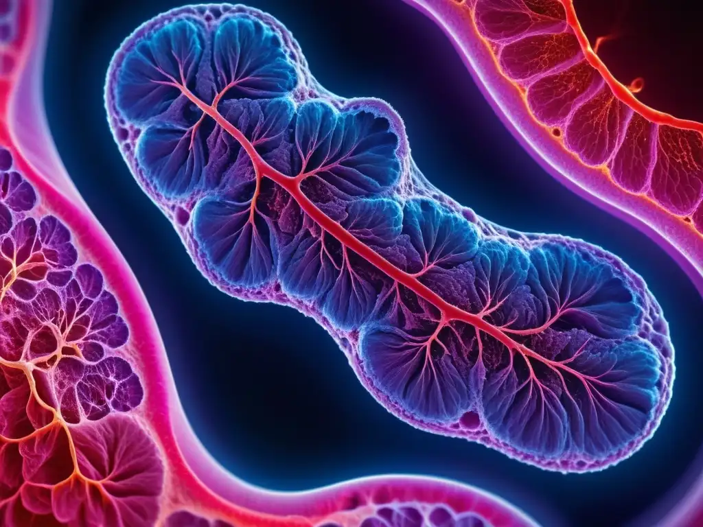 Detalle microscópico de tejido pulmonar sano