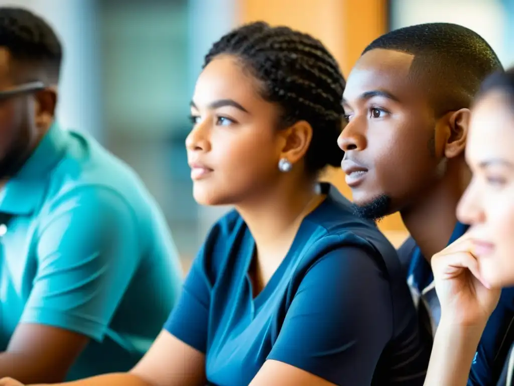 Estudiantes con discapacidades participan en una clase virtual de respiración guiada, mostrando inclusión y apoyo en el aprendizaje