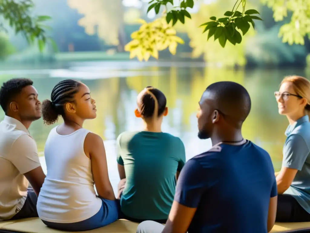 Estudiantes con discapacidades participan en respiración guiada en aula virtual, creando un ambiente de apoyo e inclusión