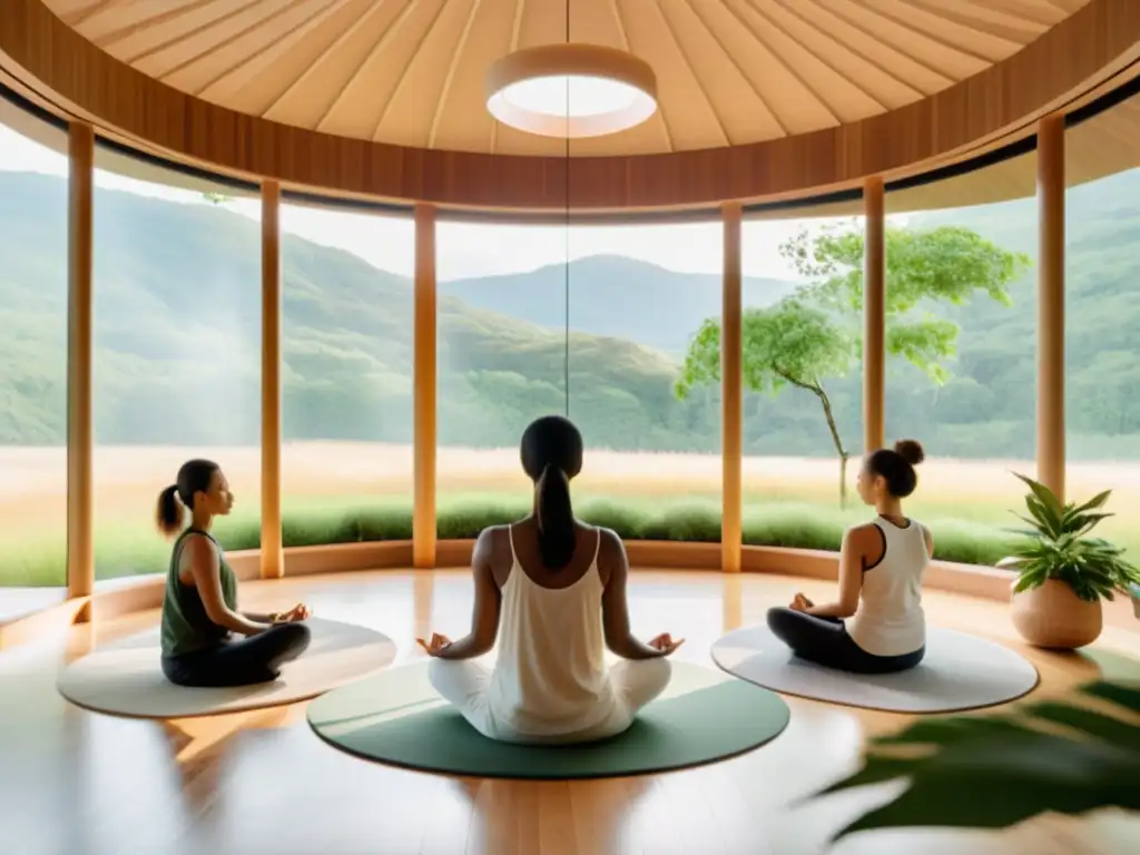 Grupo en meditación disfrutando de los beneficios de la respiración holotrópica