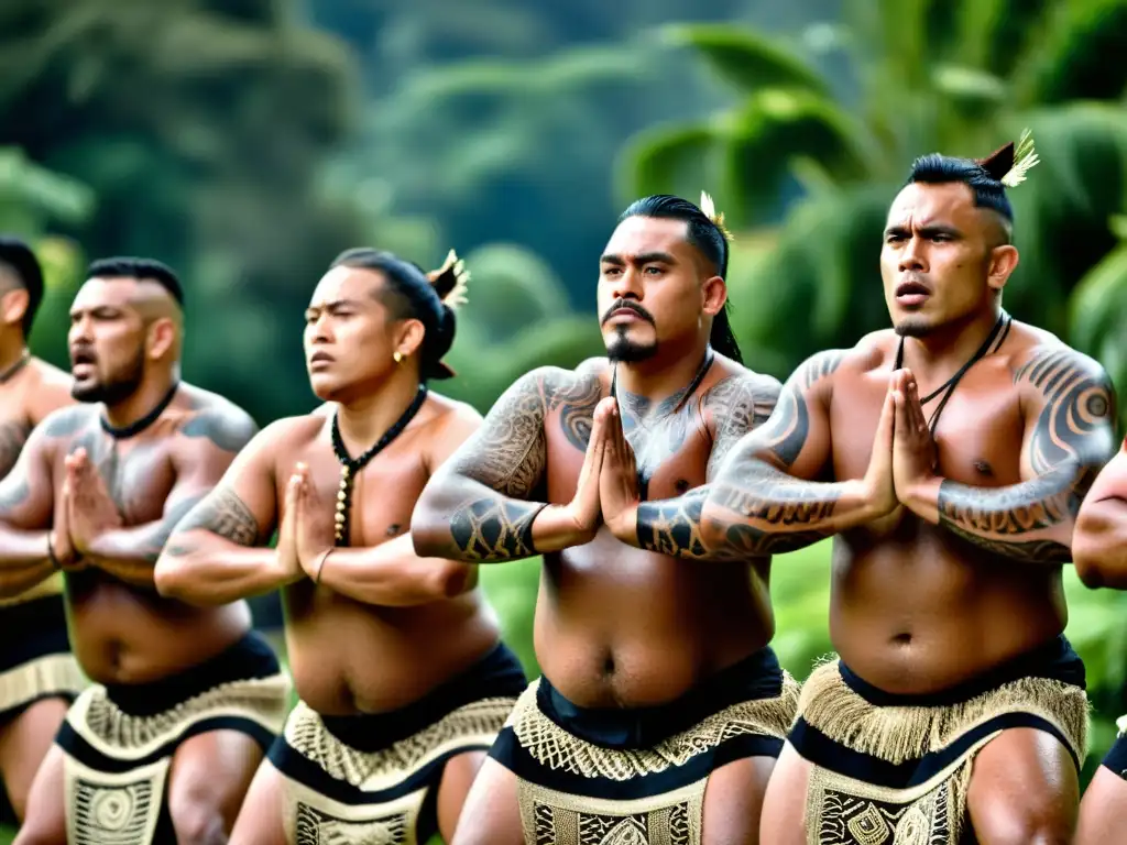 Un grupo de maoríes realiza el tradicional haka, mostrando su conexión profunda con la respiración y sus intensos rituales culturales