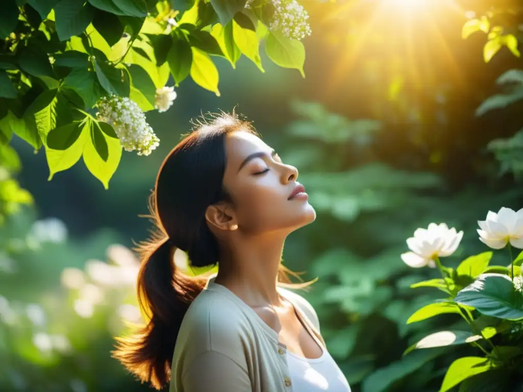 Imagen de serenidad en la naturaleza con experiencia de marca en salud respiratoria