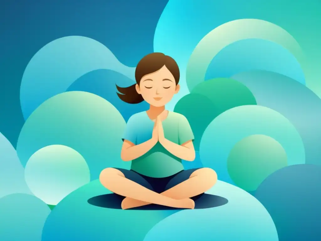 Un niño en meditación, respiración diafragmática