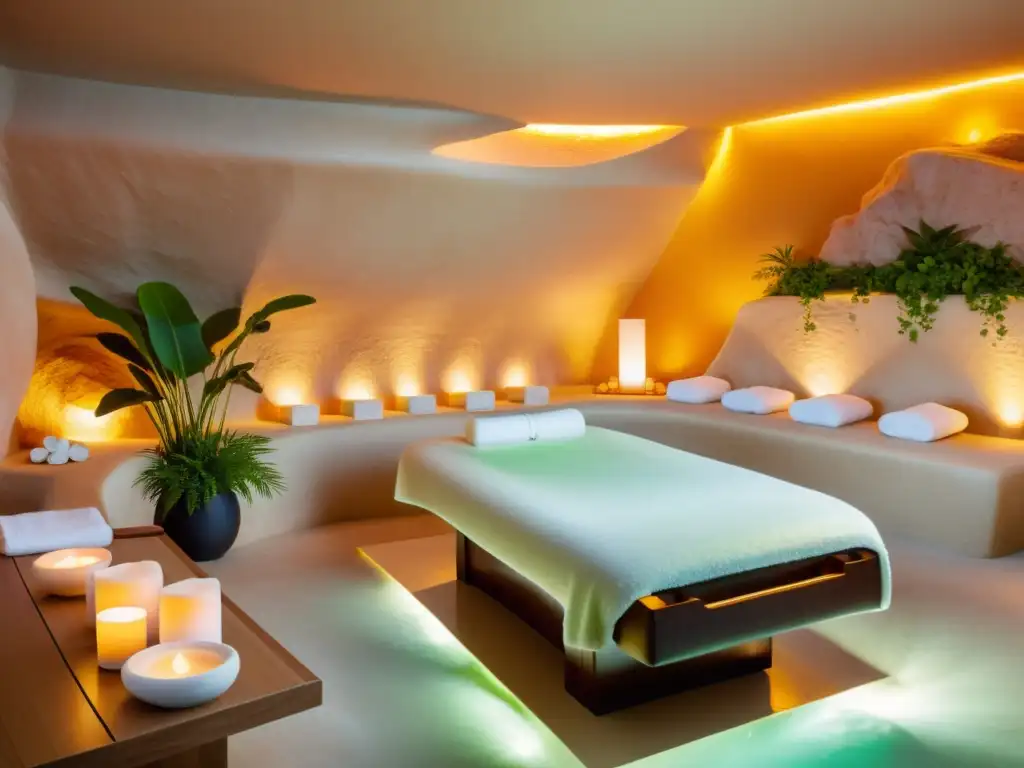 Un oasis de tranquilidad en un spa con terapia de haloterapia en balnearios