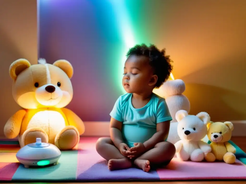 Niño relajado haciendo ejercicios de respiración para aliviar síntomas de tos nocturna